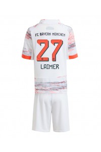 Bayern Munich Konrad Laimer #27 Jalkapallovaatteet Lasten Vieraspeliasu 2025-26 Lyhythihainen (+ Lyhyet housut)